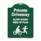 Signmission Private Driveway Slow Down Kids Play Heavy-Gauge Aluminum Sign, 24" x 18", GW-1824-9926 A-DES-GW-1824-9926 - alternate 1